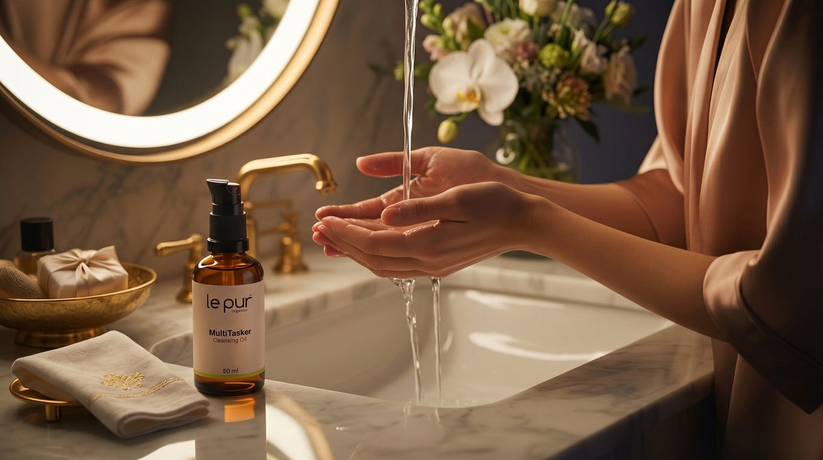 How to double cleanse with cleansing oil for sensitive skin