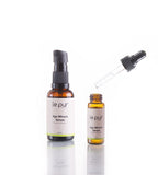 Le Pur Organics Age Miracle Serum bottle, organic skincare product for youthful skin, with dropper applicator on a white background.