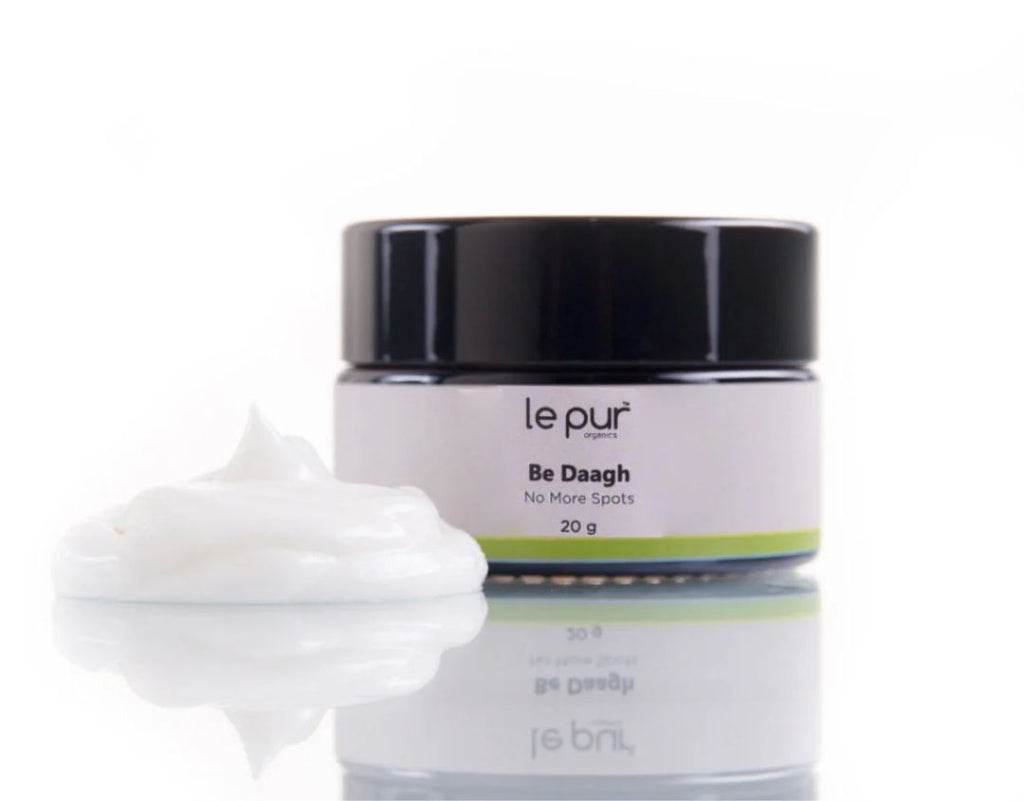 Be Daagh organic skincare product from Le Pur Organics with natural ingredients and eco-friendly packaging.