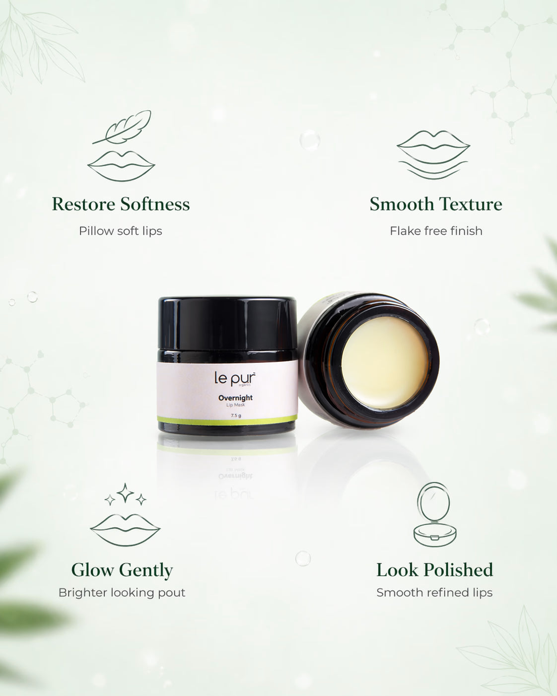 Le Pur Organics hot cloth cleansing balm in a jar, showing the smooth, rich skincare balm suitable for gentle facial cleansing.