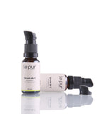 Le Pur Organics Sérum De C in a glass dropper bottle, featuring a clear liquid serum for brightening and nourishing skin.
