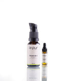 Le Pur Organics Sérum De C in a glass bottle, featuring a dropper for natural, certified organic vitamin C skincare.