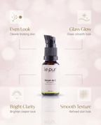 Sérum De C serum texture pressed into skin for a smoother-looking finish